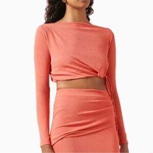 NWT Significant Other Marie Rib Knit Crop Top